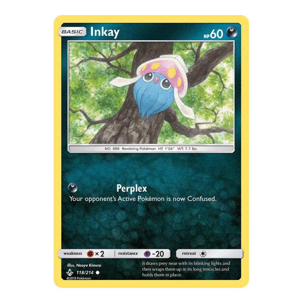 SM - Unbroken Bonds (SM10) - Inkay (#118/214) (Near Mint)