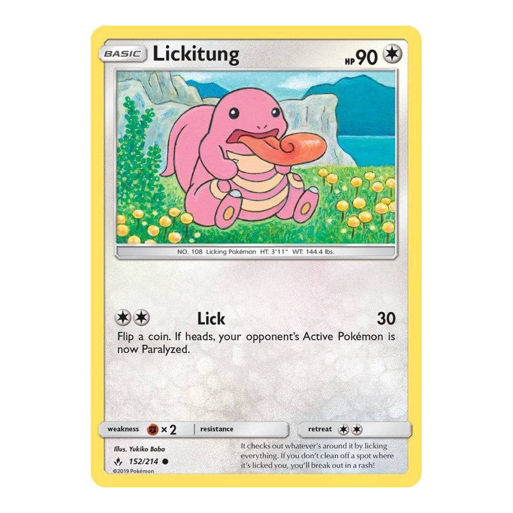 SM - Unbroken Bonds (SM10) - Lickitung (#152/214) (Near Mint)