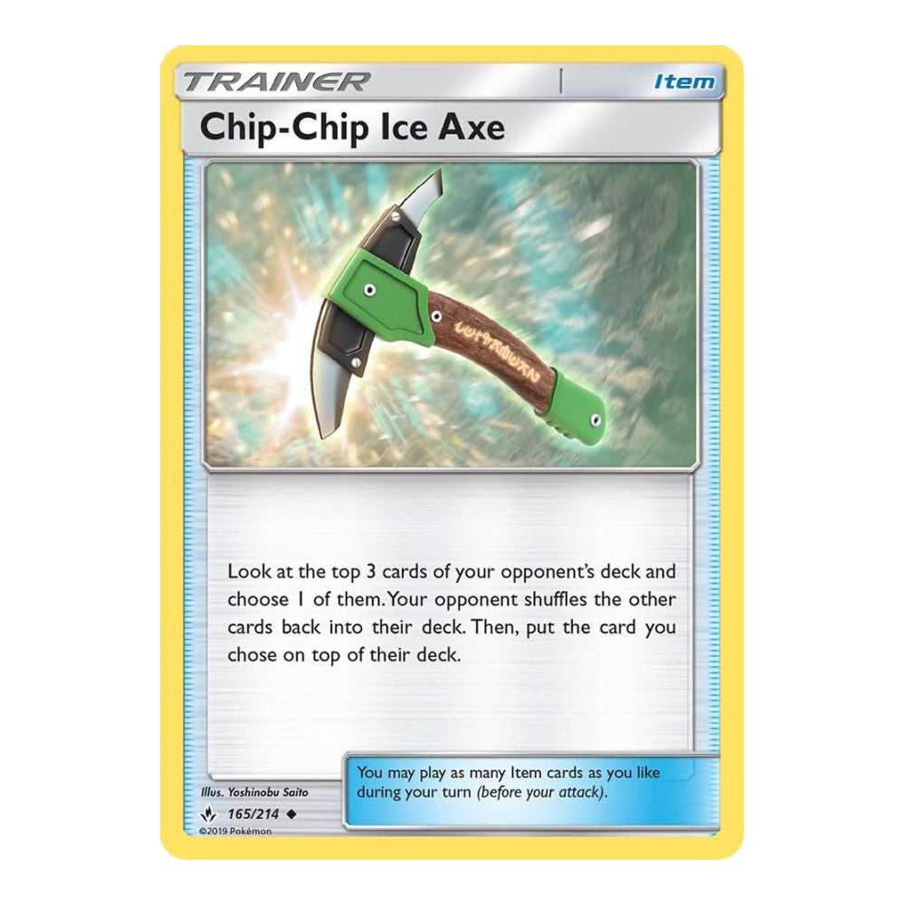 SM - Unbroken Bonds (SM10) - Chip Chip Ice Axe (#165/214) (Near Mint)