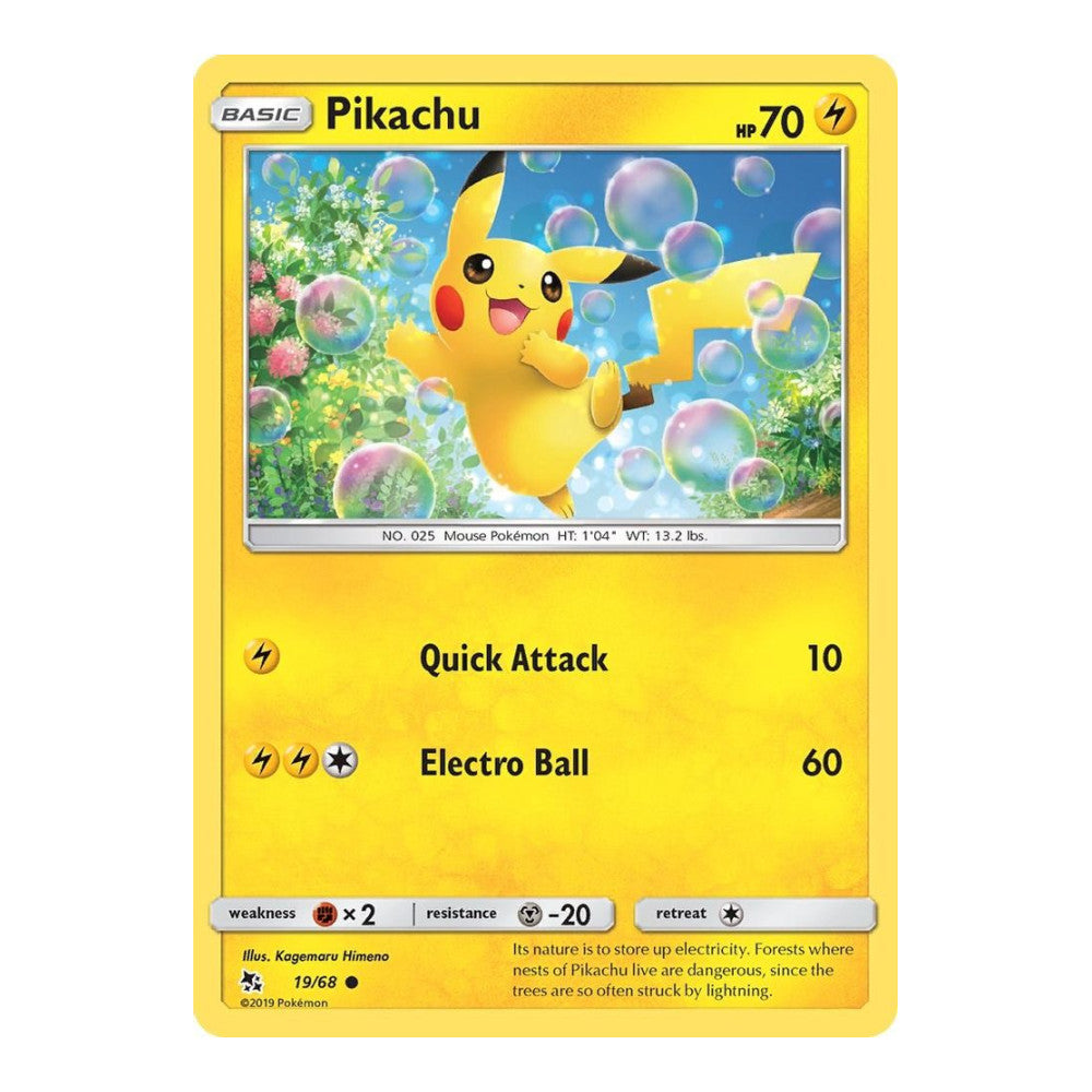 Hidden Fates (HIF) - Pikachu (#19/68) (Near Mint)