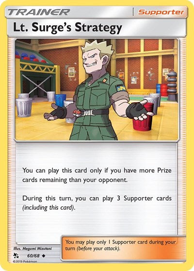 Hidden Fates (HIF) - Lt. Surge's Strategy (#60/68, Uncommon) ()