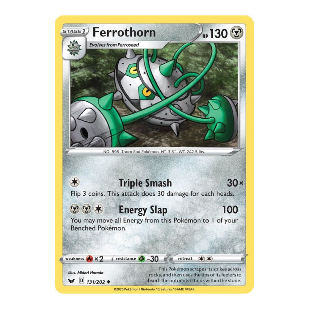 SWSH01: Sword & Shield Base Set (SWSH01) - Ferrothorn (#131/202) (Near Mint)