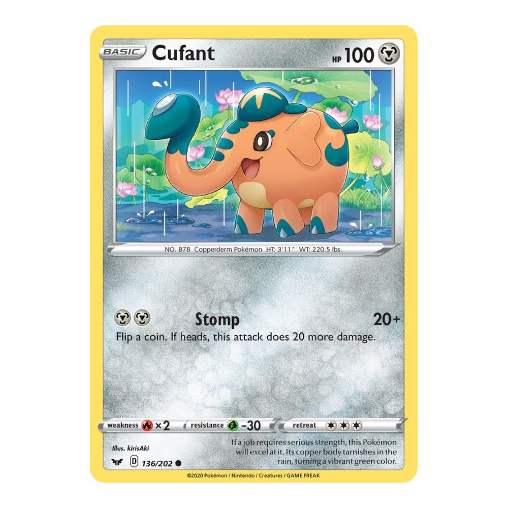 SWSH01: Sword & Shield Base Set (SWSH01) - Cufant (#136/202) (Near Mint)