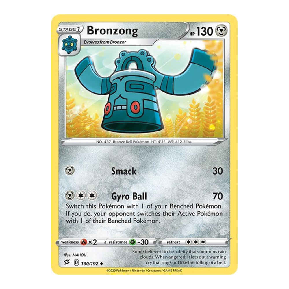 SWSH02: Rebel Clash (SWSH02) - Bronzong (#130/192) (Near Mint)