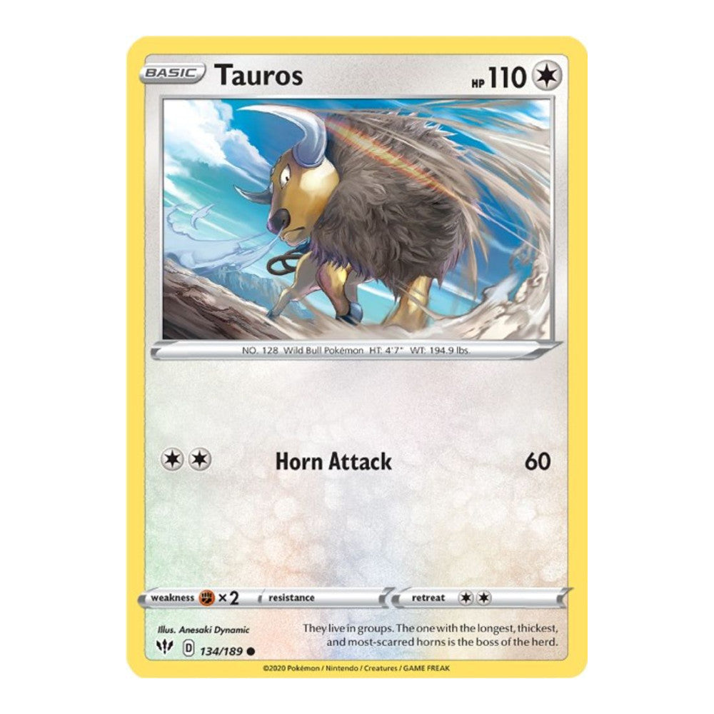 SWSH03: Darkness Ablaze (SWSH03) - Tauros (#134/189) (Near Mint)