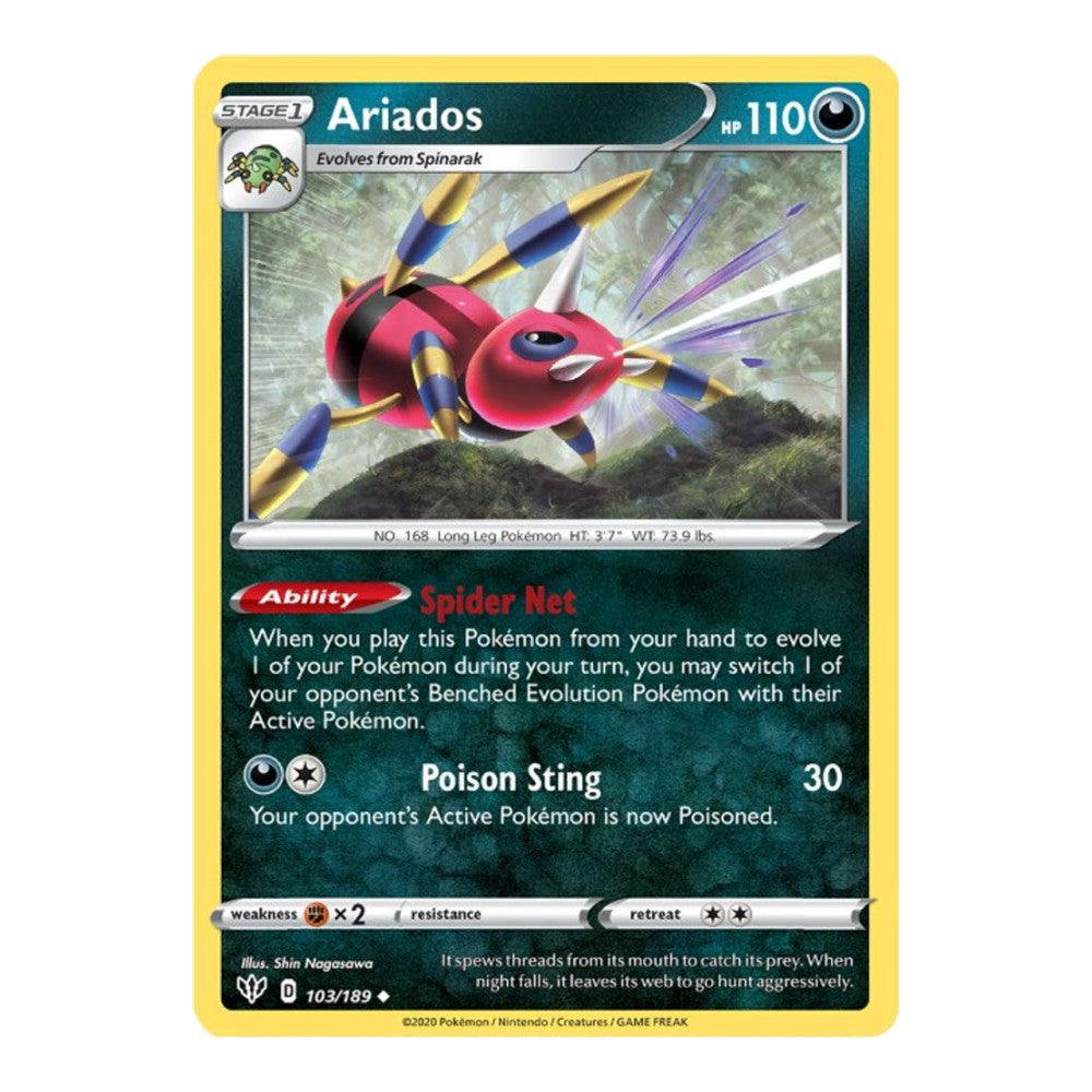 SWSH03: Darkness Ablaze (SWSH03) - Ariados (#103/189) (Near Mint)