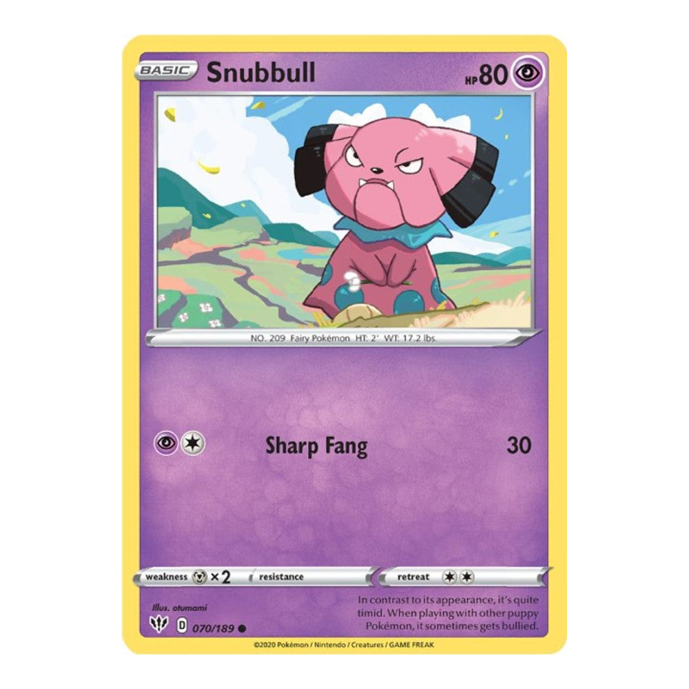 SWSH03: Darkness Ablaze (SWSH03) - Snubbull (#070/189) (Near Mint)