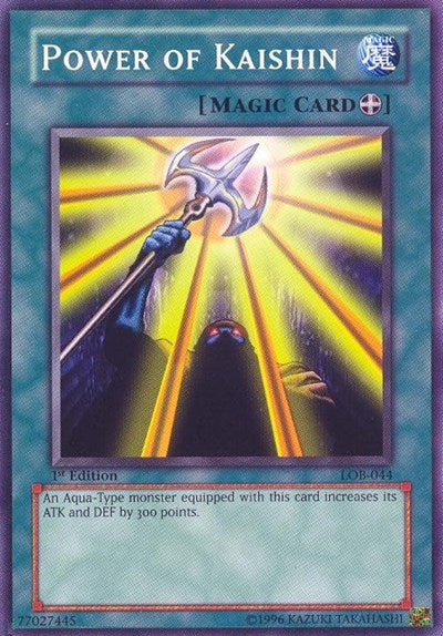 The Legend of Blue Eyes White Dragon (LOB) - Power of Kaishin (#LOB-044, Common / Short Print) ()