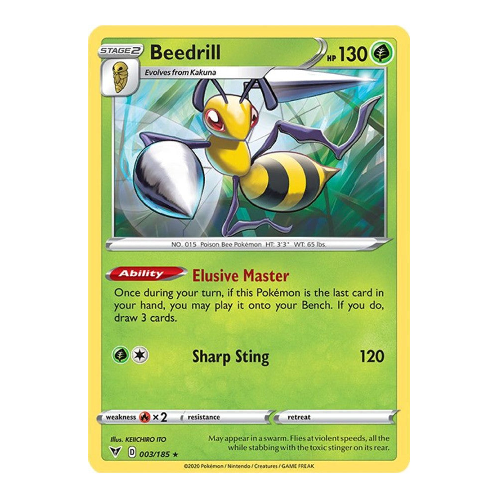 SWSH04: Vivid Voltage (SWSH04) - Beedrill (#003/185) (Near Mint)