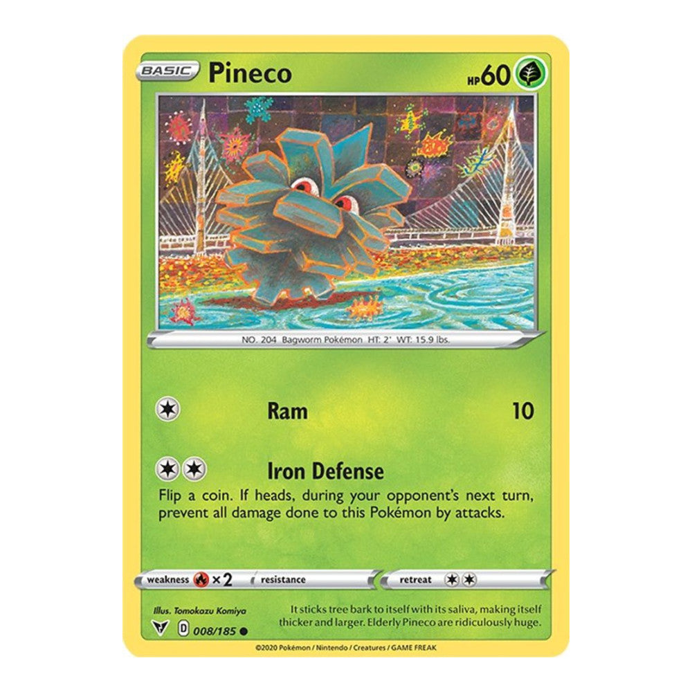 SWSH04: Vivid Voltage (SWSH04) - Pineco (#008/185) (Near Mint)