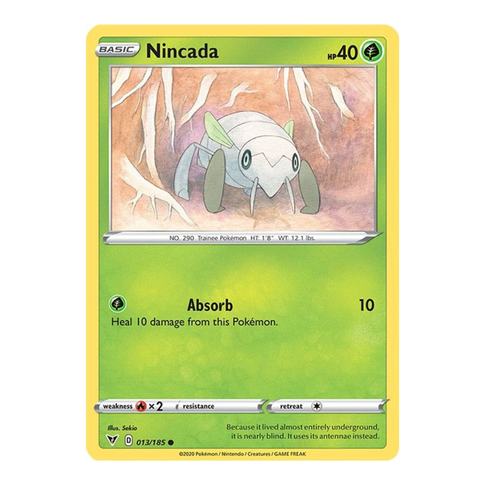 SWSH04: Vivid Voltage (SWSH04) - Nincada (#013/185) (Near Mint)