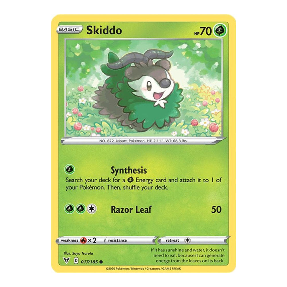 SWSH04: Vivid Voltage (SWSH04) - Skiddo (#017/185) (Near Mint)
