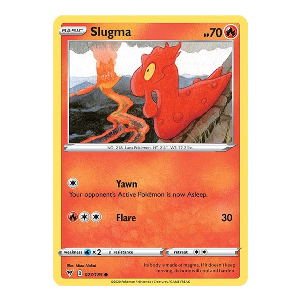 SWSH04: Vivid Voltage (SWSH04) - Slugma (#027/185) (Near Mint)
