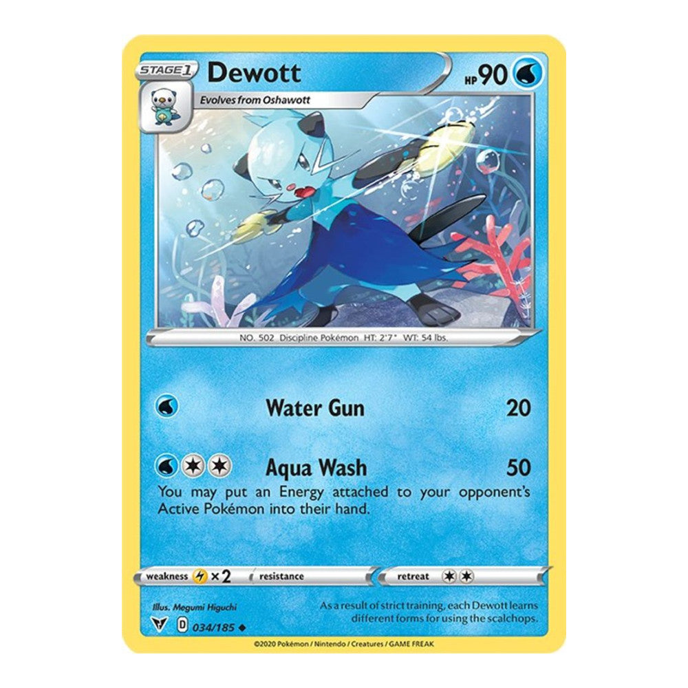 SWSH04: Vivid Voltage (SWSH04) - Dewott (#034/185) (Near Mint)