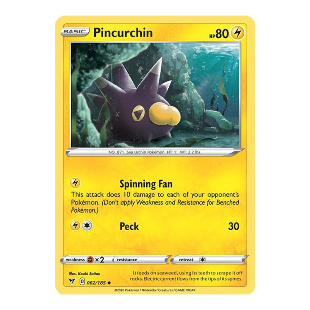 SWSH04: Vivid Voltage (SWSH04) - Pincurchin (#062/185) (Near Mint)