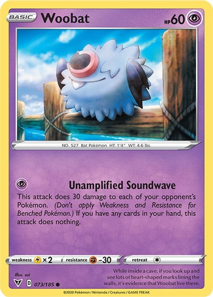 SWSH04: Vivid Voltage (SWSH04) - Woobat (#073/185, Common) ()
