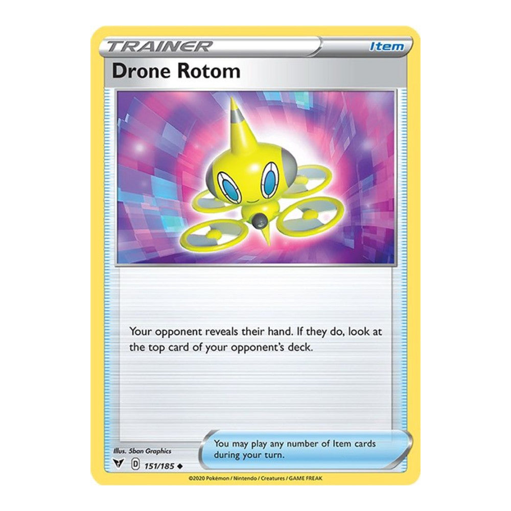 SWSH04: Vivid Voltage (SWSH04) - Drone Rotom (#151/185) (Near Mint)