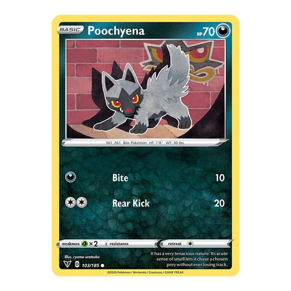 SWSH04: Vivid Voltage (SWSH04) - Poochyena (#103/185) (Near Mint)