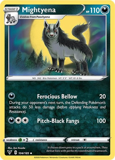 SWSH04: Vivid Voltage (SWSH04) - Mightyena (#104/185, Uncommon) ()