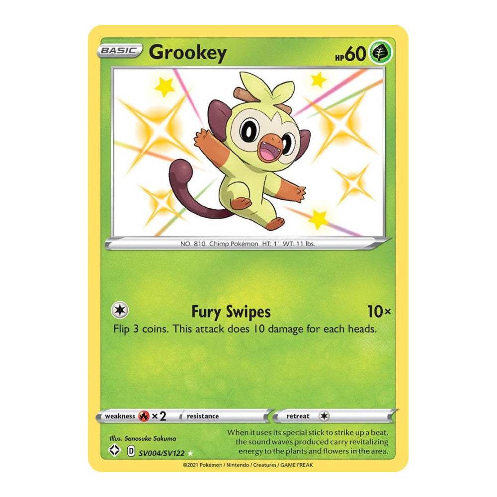 Shining Fates: Shiny Vault (SHFSV) - Grookey (#SV004/SV122) (Near Mint)