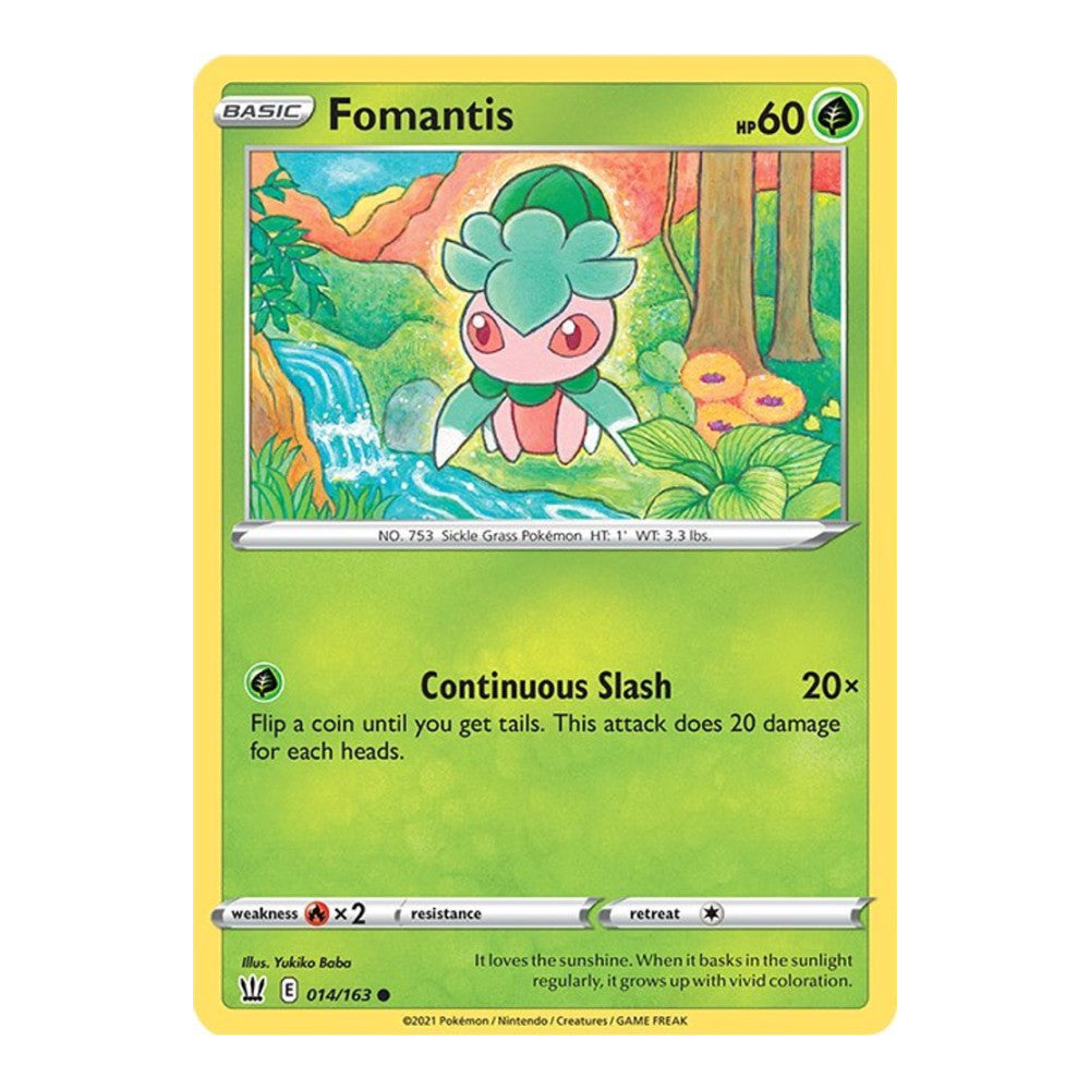 SWSH05: Battle Styles (SWSH05) - Fomantis (#014/163) (Near Mint)