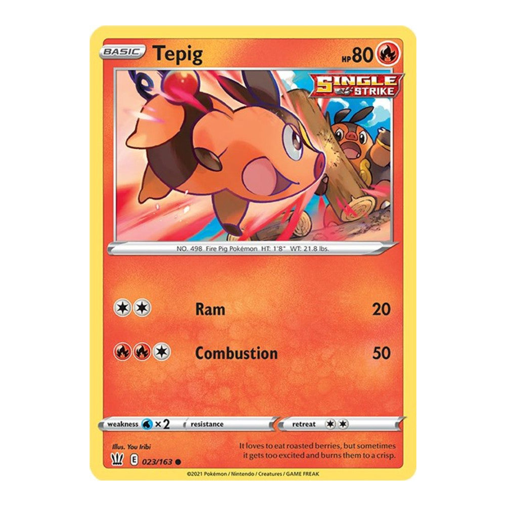 SWSH05: Battle Styles (SWSH05) - Tepig (#023/163) (Near Mint)