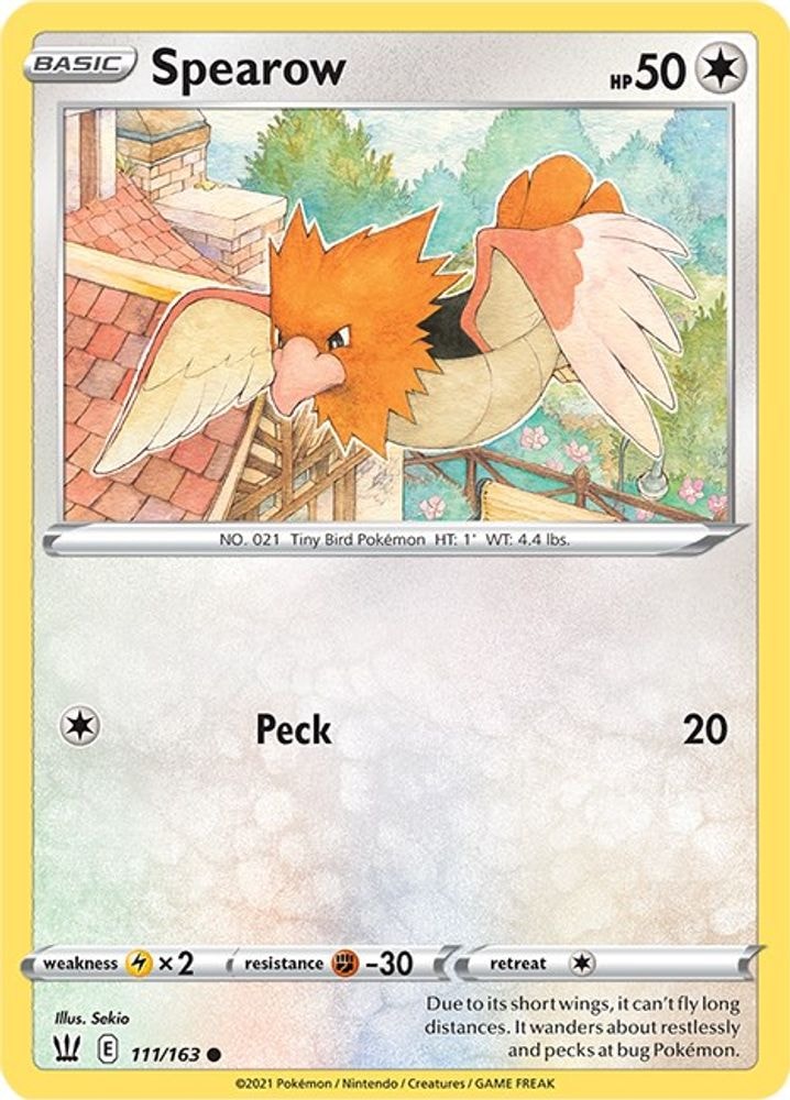 SWSH05: Battle Styles (SWSH05) - Spearow (#111/163, Common) ()