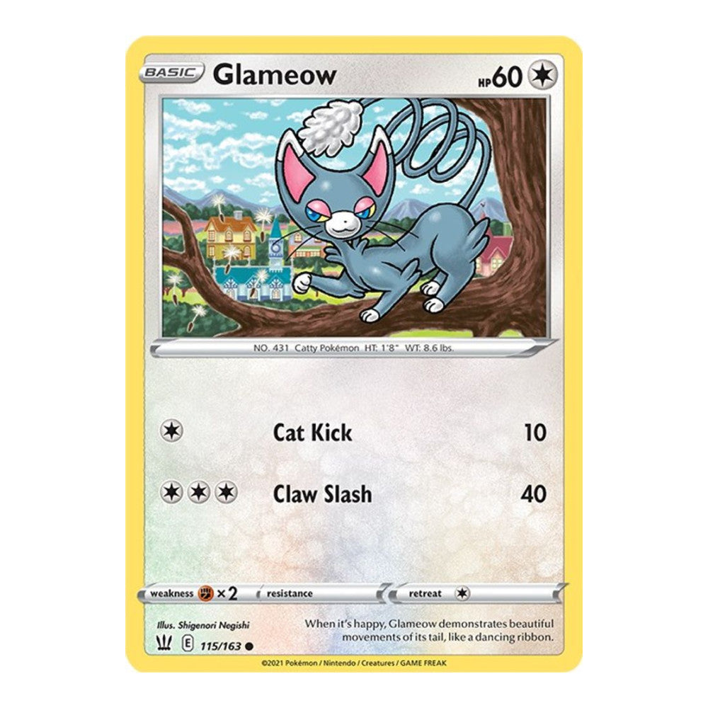 SWSH05: Battle Styles (SWSH05) - Glameow (#115/163) (Near Mint)