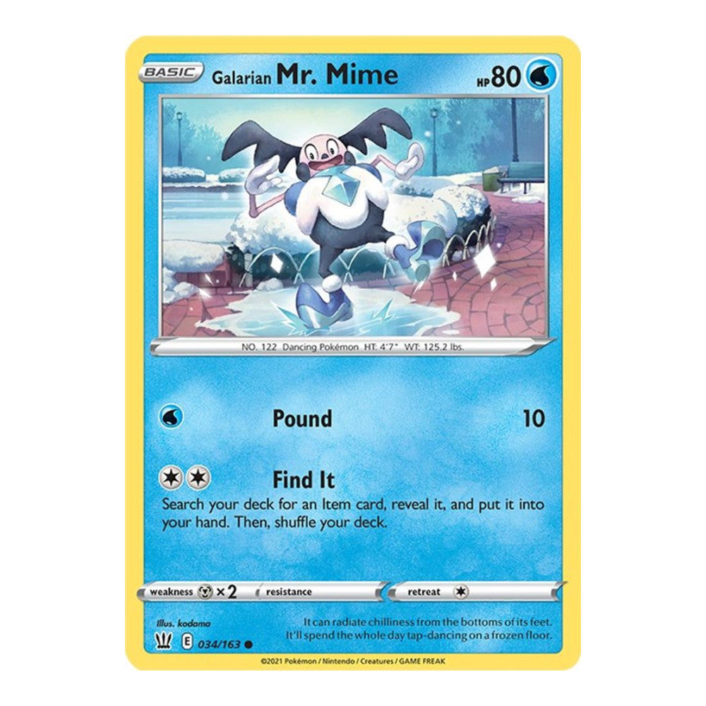 SWSH05: Battle Styles (SWSH05) - Galarian Mr. Mime (#034/163) (Near Mint)