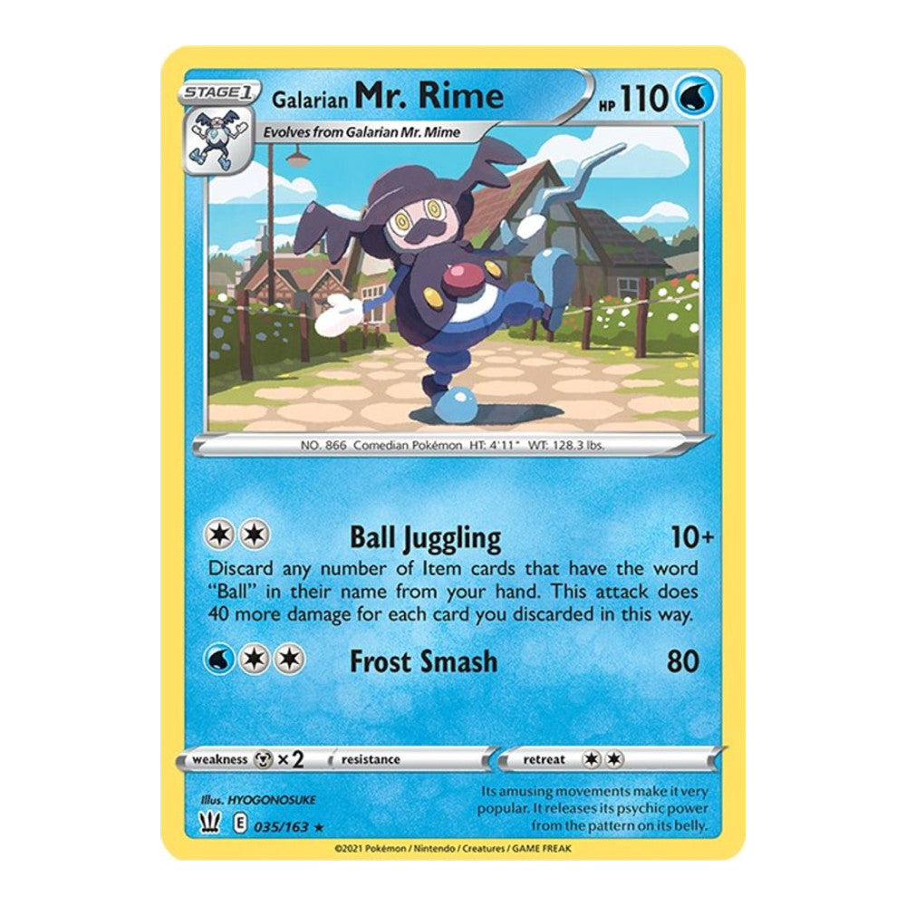 SWSH05: Battle Styles (SWSH05) - Galarian Mr. Rime (#035/163) (Near Mint)