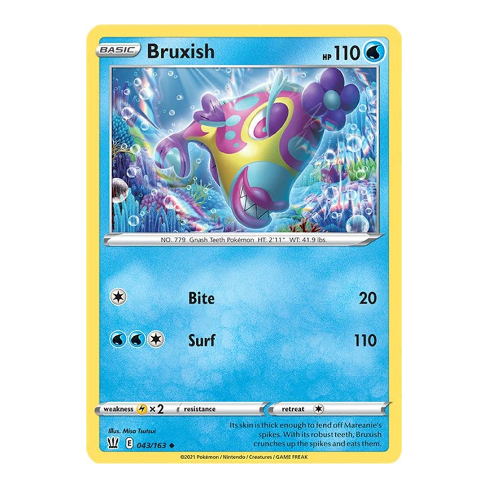 SWSH05: Battle Styles (SWSH05) - Bruxish (#043/163) (Near Mint)