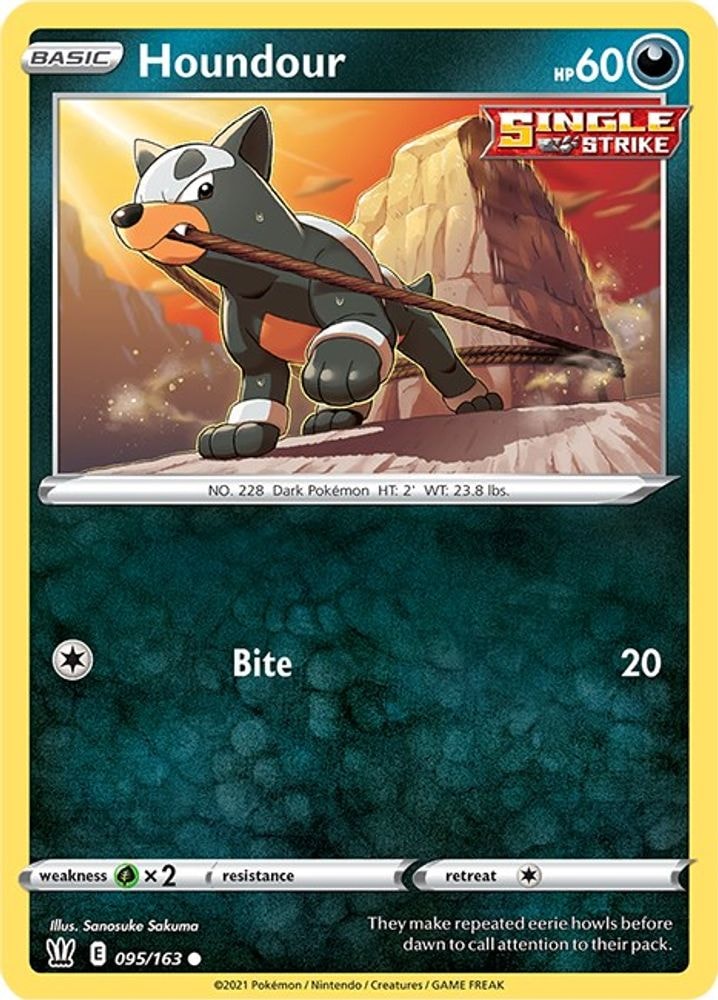 SWSH05: Battle Styles (SWSH05) - Houndour (#095/163, Common) ()