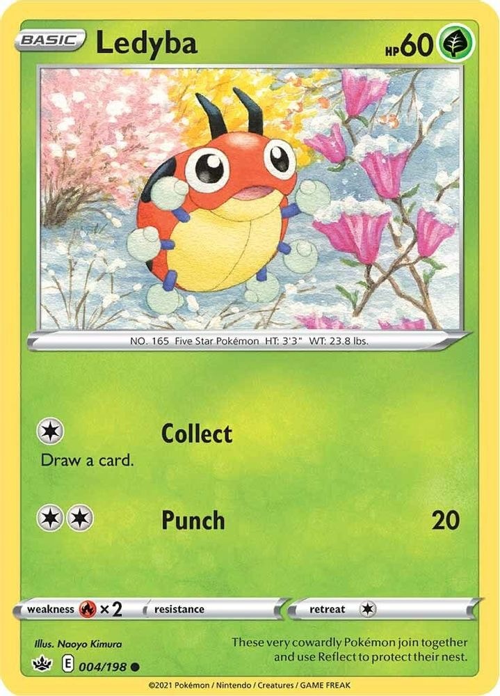 SWSH06: Chilling Reign (SWSH06) - Ledyba (#004/198, Common) ()