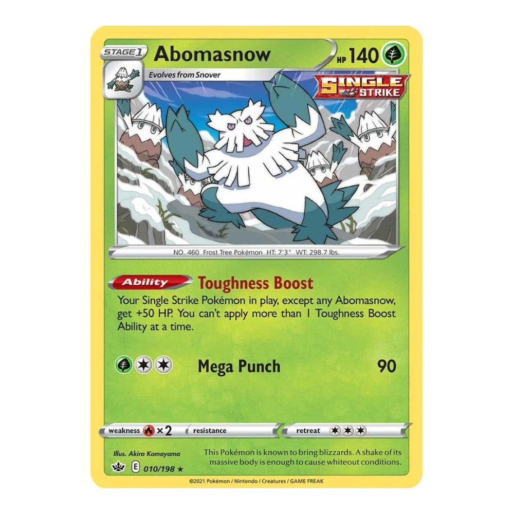 SWSH06: Chilling Reign (SWSH06) - Abomasnow (#010/198) (Near Mint)