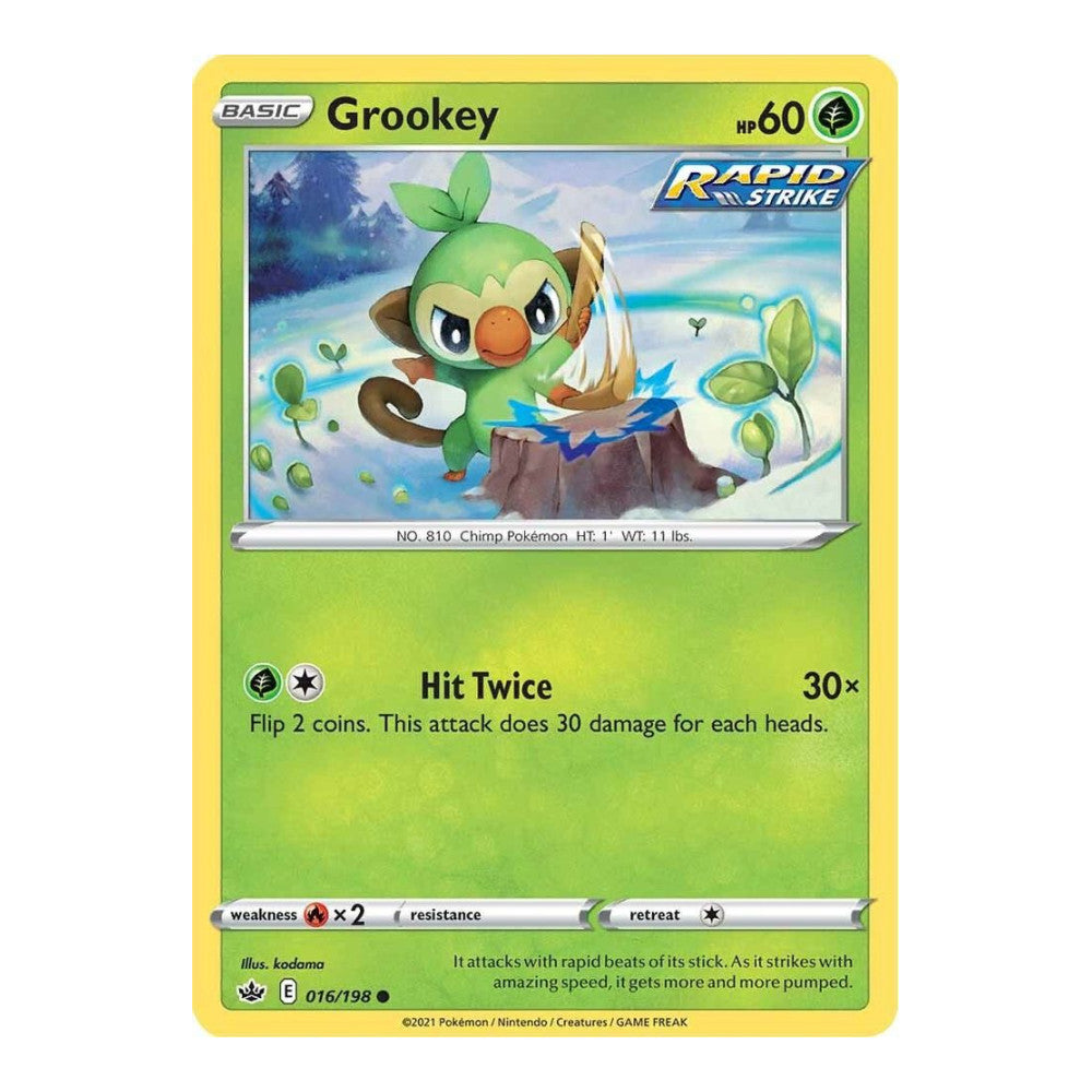 SWSH06: Chilling Reign (SWSH06) - Grookey (#016/198) (Near Mint)