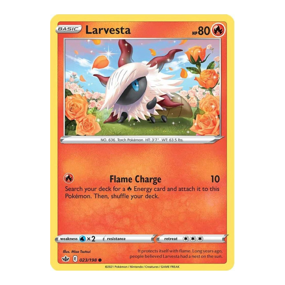 SWSH06: Chilling Reign (SWSH06) - Larvesta (#023/198) (Near Mint)