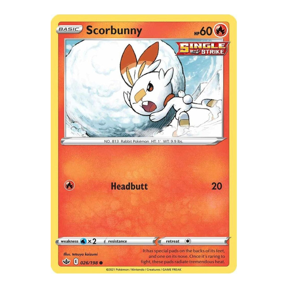 SWSH06: Chilling Reign (SWSH06) - Scorbunny (#026/198) (Near Mint)