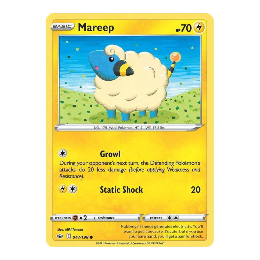 SWSH06: Chilling Reign (SWSH06) - Mareep (#047/198) (Near Mint)
