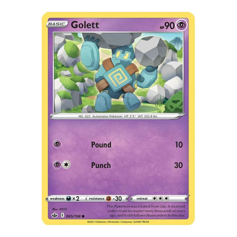 SWSH06: Chilling Reign (SWSH06) - Golett (#065/198) (Near Mint)