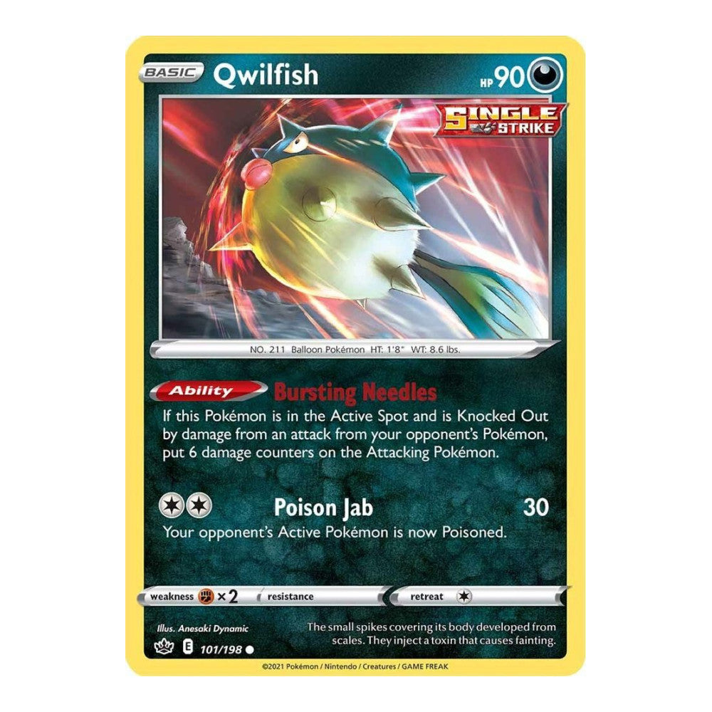 SWSH06: Chilling Reign (SWSH06) - Qwilfish (#101/198) (Near Mint)