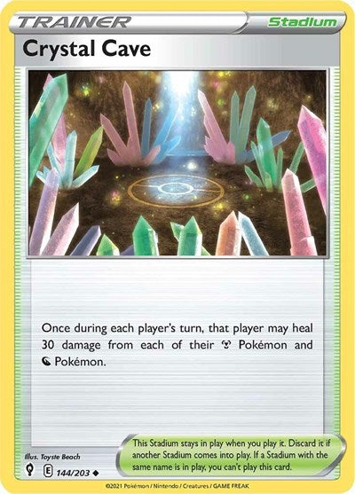 SWSH07: Evolving Skies (SWSH07) - Crystal Cave (#144/203, Uncommon) ()