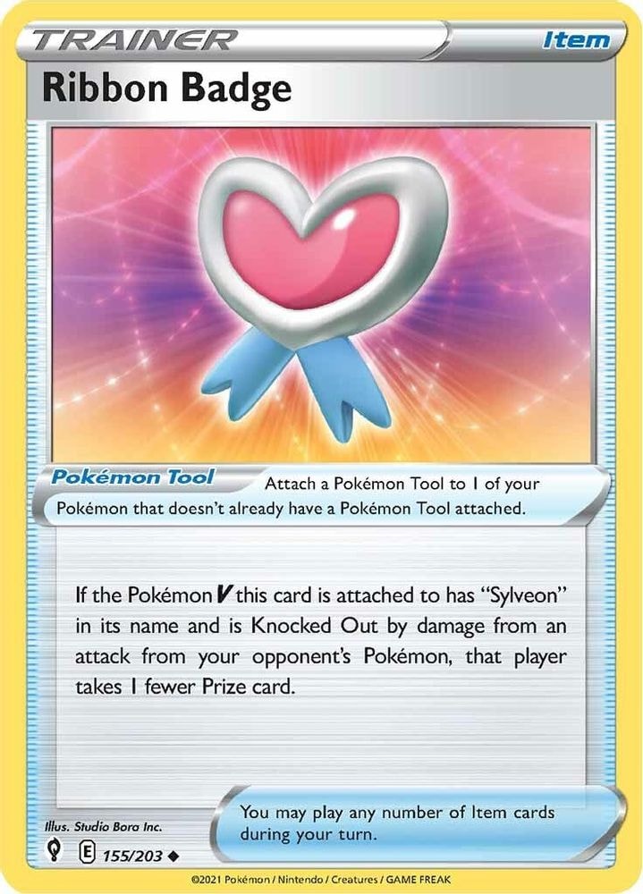 SWSH07: Evolving Skies (SWSH07) - Ribbon Badge (#155/203, Uncommon) ()