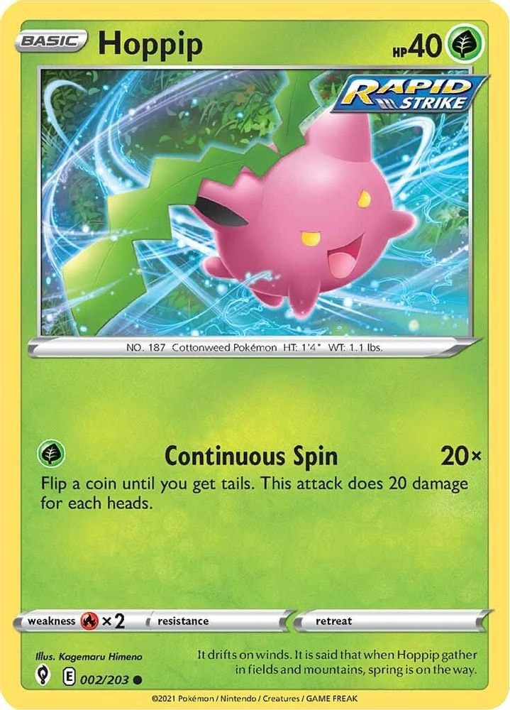 SWSH07: Evolving Skies (SWSH07) - Hoppip (#002/203, Common) ()