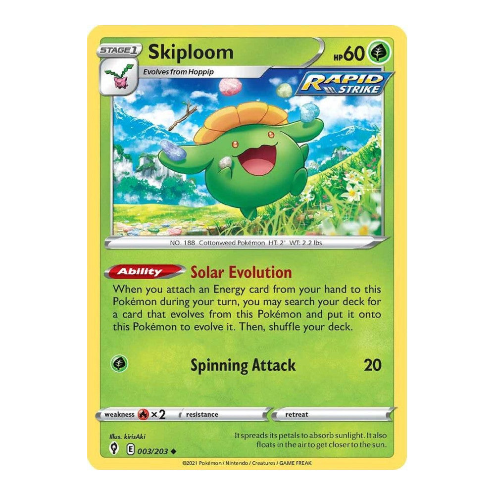 SWSH07: Evolving Skies (SWSH07) - Skiploom (#003/203) (Near Mint)