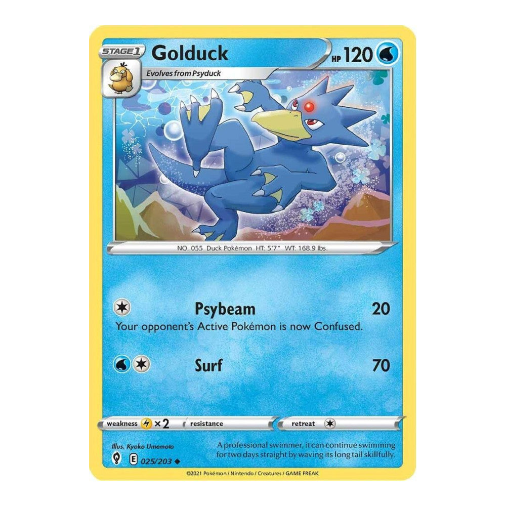 SWSH07: Evolving Skies (SWSH07) - Golduck (#025/203) (Near Mint)