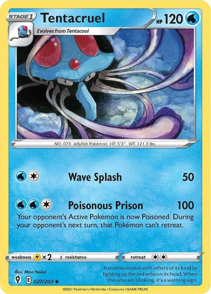 SWSH07: Evolving Skies (SWSH07) - Tentacruel (#027/203, Uncommon) ()