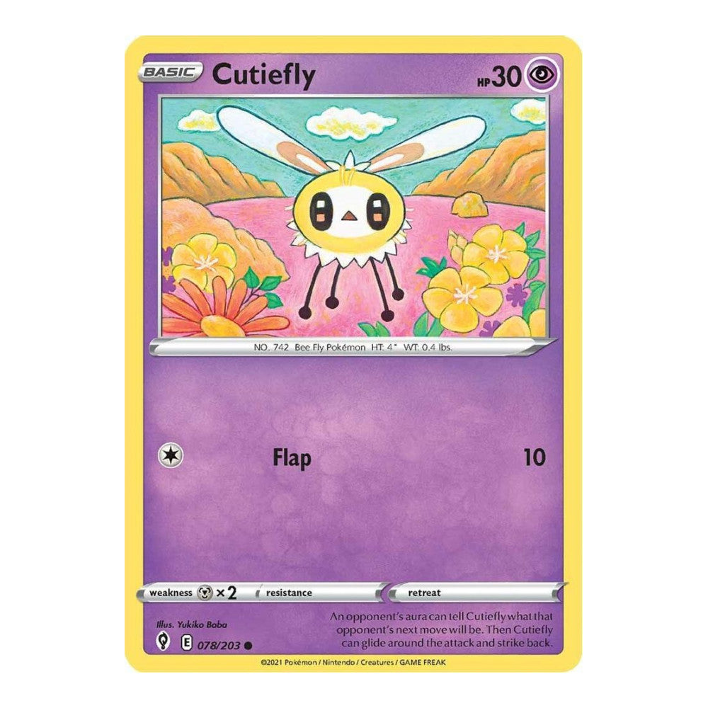 SWSH07: Evolving Skies (SWSH07) - Cutiefly (#078/203) (Near Mint)