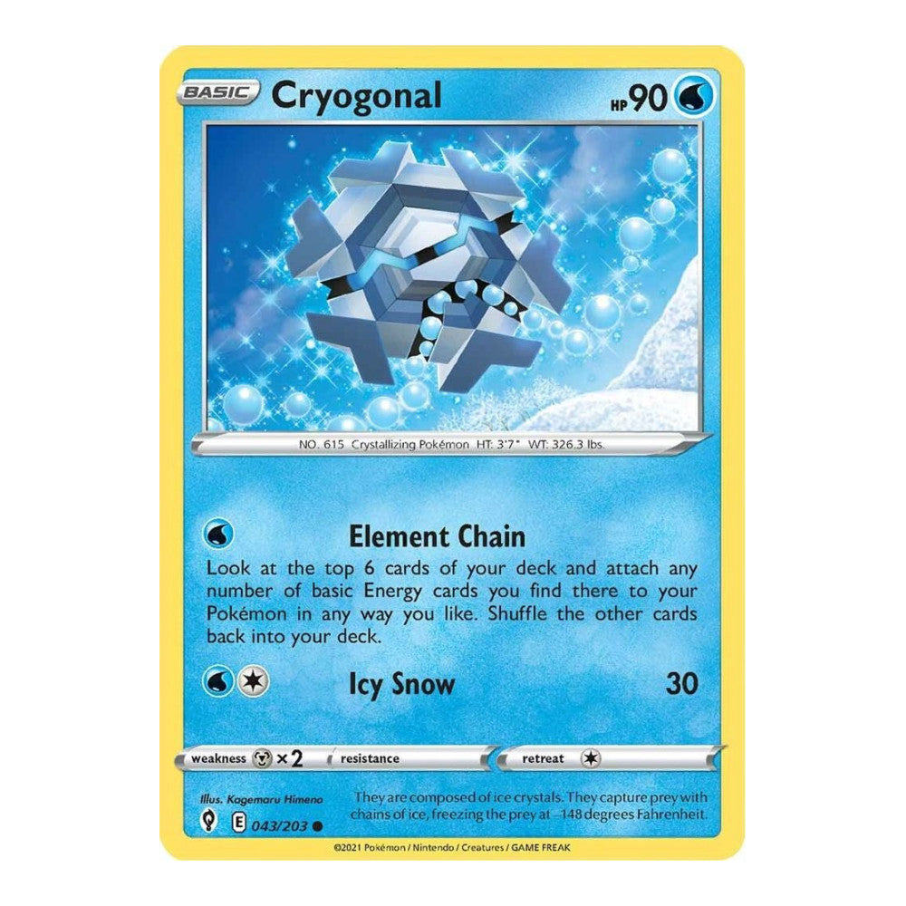SWSH07: Evolving Skies (SWSH07) - Cryogonal (#043/203) (Near Mint)