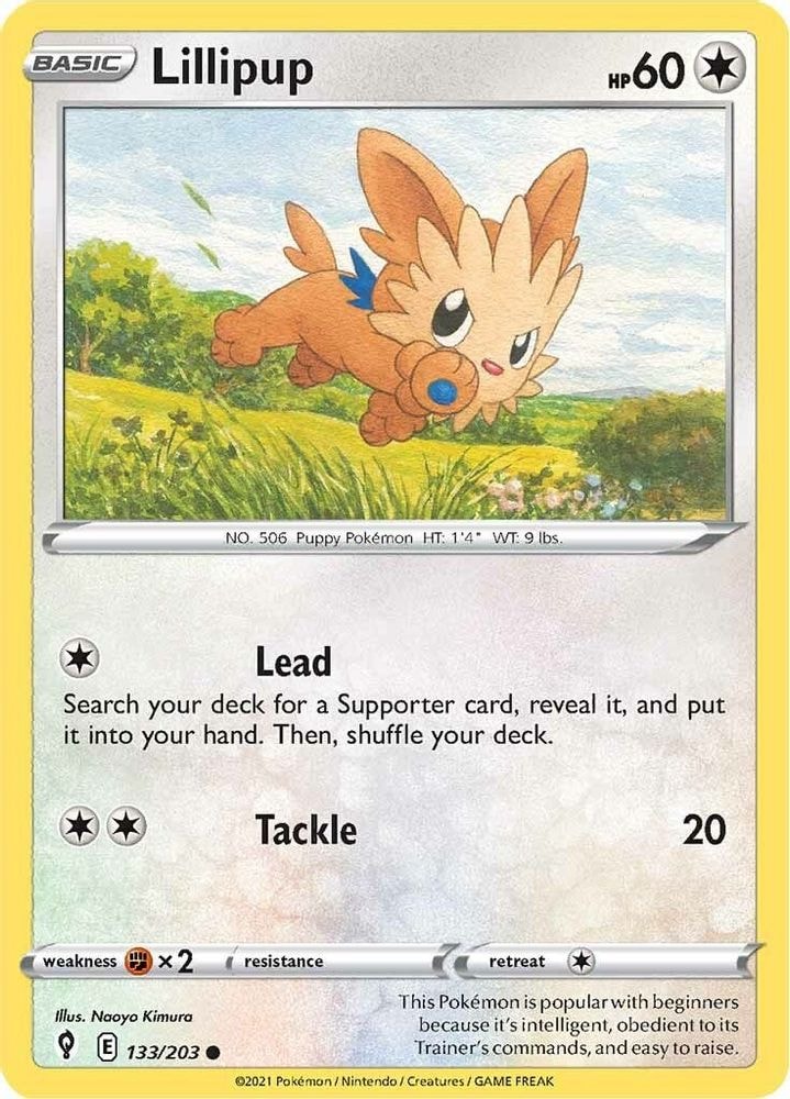 SWSH07: Evolving Skies (SWSH07) - Lillipup (#133/203, Common) ()