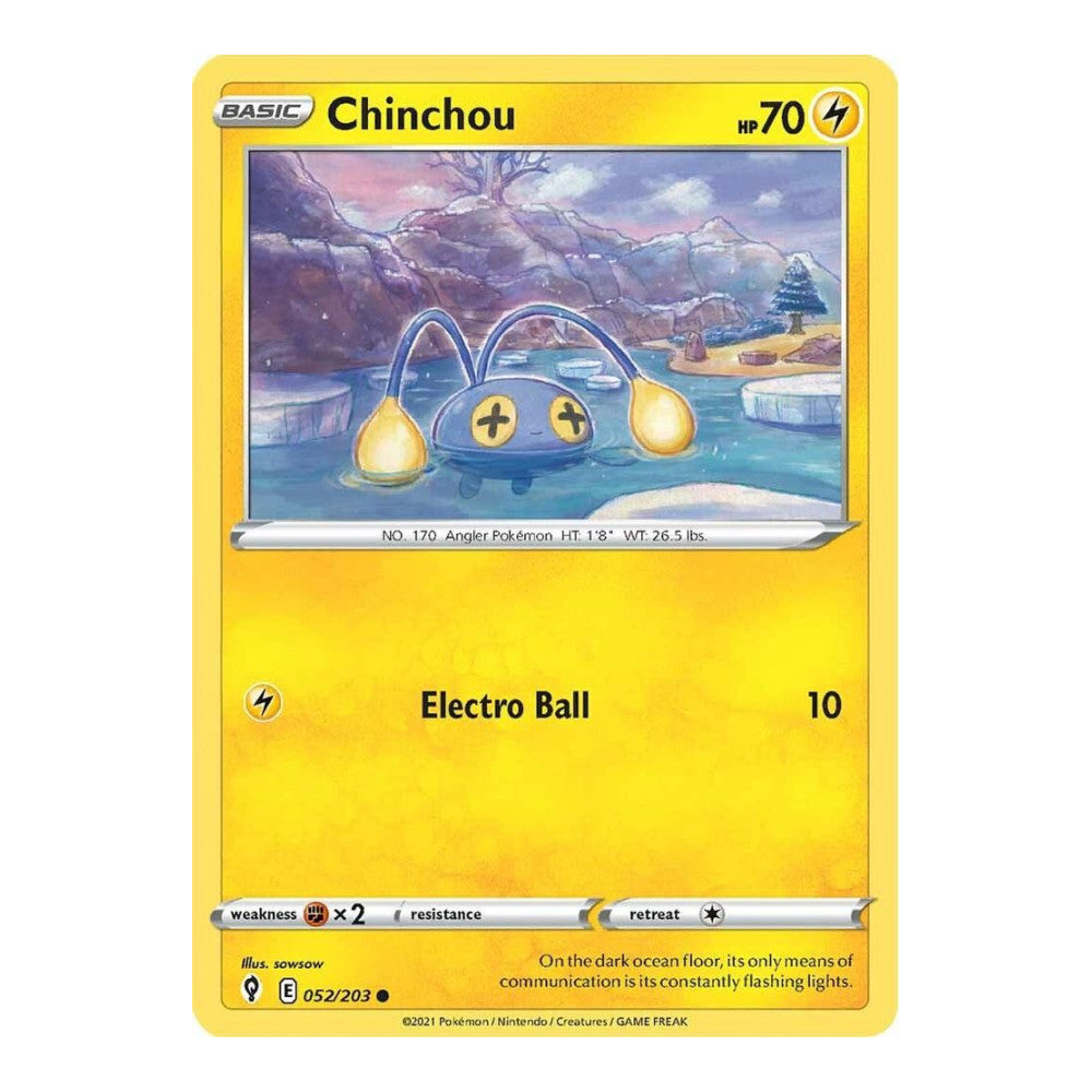 SWSH07: Evolving Skies (SWSH07) - Chinchou (#052/203) (Near Mint)